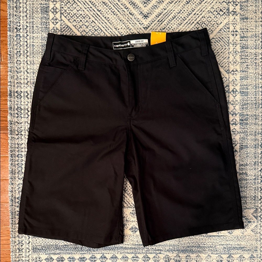 Carhartt Rugged Professional Rugged Flex loose fit shorts NEW WITH TAGS black